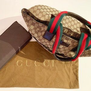 GUCCI GG Canvas Diaper Bag